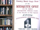 Poster from the Mesquite Opry days  displayed in my library