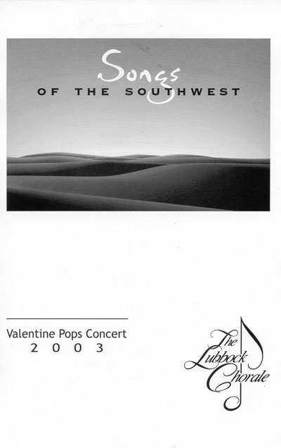 Sandra Farr's Concert Program Cover