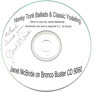 Honky Tonk Ballads & Classic Yodeling - DJ Copy